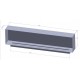 listello di ventilazione zuluftgitter GRIGLIA ARIA 600x90mm Nero