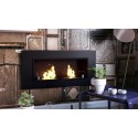 Biocamino Ultra Classic FD30 NERO 7KW 110x54X15 cm nero con vetro 110