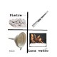 KIT Basic imbuto + Pietre+ accendino + lana vetro ceramica
