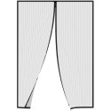 Zanzariera tenda 120X250 cm magnetica a calamita per porta finestra nero