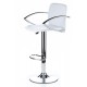 SGABELLO TOKIO (XH 101-2),SHINNING bianco PVC LEATHER COVERED, coppia di sgabelli design, stool,PVC