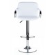 SGABELLO TOKIO (XH 101-2),SHINNING bianco PVC LEATHER COVERED, coppia di sgabelli design, stool,PVC