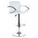 SGABELLO TOKIO (XH 101-2),SHINNING bianco PVC LEATHER COVERED, coppia di sgabelli design, stool,PVC