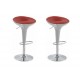 sgabello BUDAPEST (XH 101-3), coppia di sgabelli design, bianco rosso