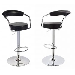 sgabello MIAMI (XH-225), coppia di sgabelli design, stool. nero