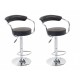 sgabello MIAMI (XH-225), coppia di sgabelli design, stool. nero