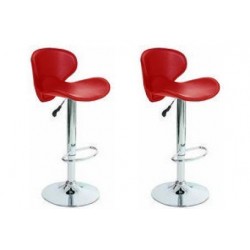 sgabello SAN DIEGO (XH-240-1), coppia di sgabelli design, stool rosso