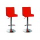 sgabello SAN PAOLO(XH615), coppia di sgabelli design, stool. rosso