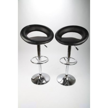 sgabello SIDNEY (XH-232-1), coppia di sgabelli design, stool. nero