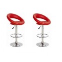 sgabello SIDNEY (XH-232-1), coppia di sgabelli design, stool rosso