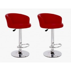 sgabello LION (XH-281), coppia di sgabelli design, stool. rosso