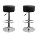 sgabello HAMBURG (XH-215-1), coppia di sgabelli design, stool. nero