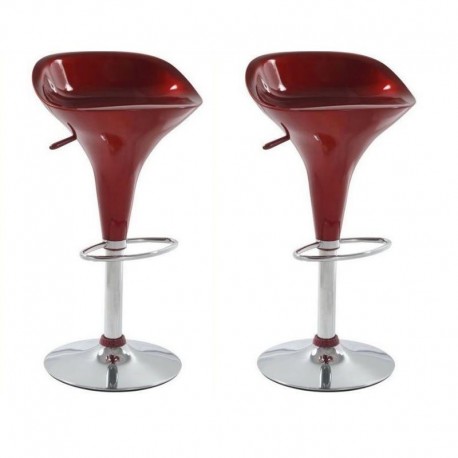 sgabello VENEZIA, XH104 , coppia di sgabelli design,rosso