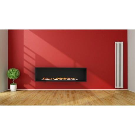 Biocamino Unico MEGA 180cm - 18kw - da incasso fiamma unica Bordino