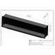 Biocamino Unico MEGA 180cm - 18kw - da incasso fiamma unica Bordino
