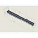 Biocamino Unico MEGA 180cm - 18kw - da incasso fiamma unica Bordino